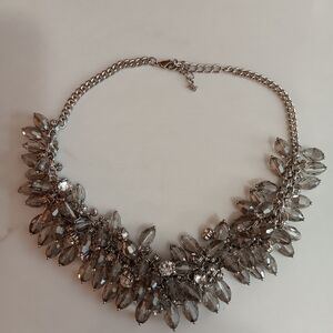 ABS by Allen Schwartz Silver Statement Necklace